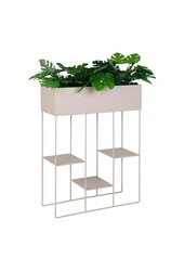 Rabo Pflanzkübel – Pflanzkübel, Stahl, 3 Regale, Sand, 25 x 60 x 80 cm