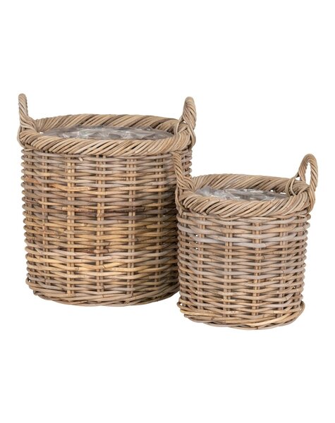 Gili-Körbe – Natur, Kubu-Rattan – 2er-Set