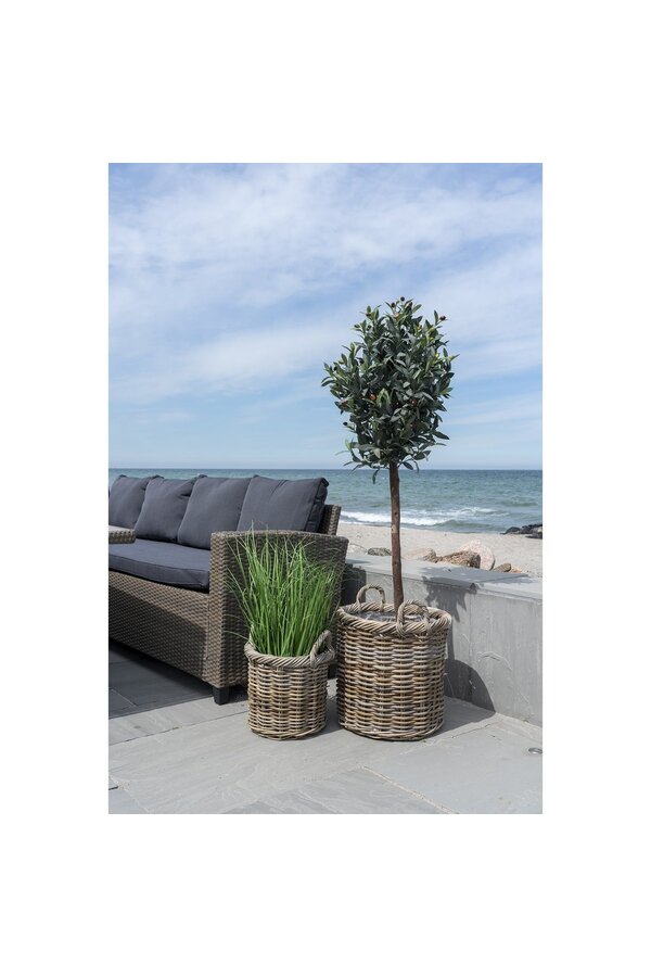 Gili-Körbe – Natur, Kubu-Rattan – 2er-Set