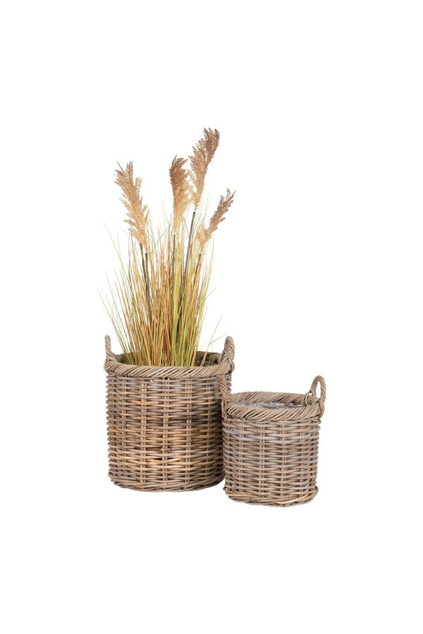 Gili-Körbe – Natur, Kubu-Rattan – 2er-Set