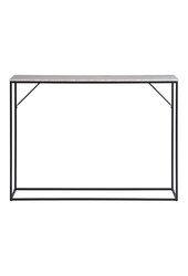 Vita Konsolentisch – Travertin-Optik, schwarz, 110 x 26 x 80 cm
