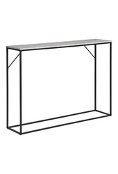 Vita Konsolentisch – Travertin-Optik, schwarz, 110 x 26 x 80 cm