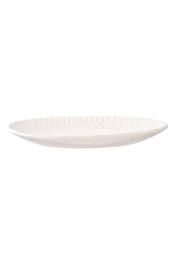 Tablett – Weiß, Keramik, 30,5 x 20,3 x 3,8 cm