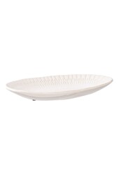 Tablett – Weiß, Keramik, 30,5 x 20,3 x 3,8 cm