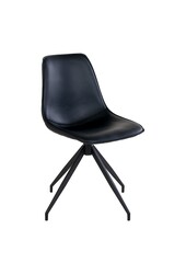 Monaco Esszimmerstuhl – Schwarz, PU/Stahl, 56 x 48 x 86 cm – 2er-Set
