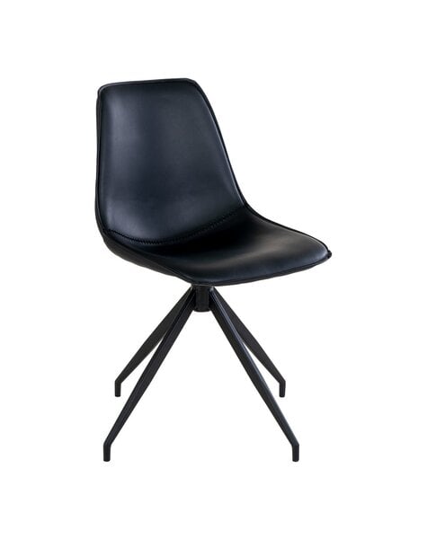 Monaco Esszimmerstuhl – Schwarz, PU/Stahl, 56 x 48 x 86 cm – 2er-Set