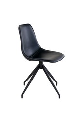 Monaco Esszimmerstuhl – Schwarz, PU/Stahl, 56 x 48 x 86 cm – 2er-Set