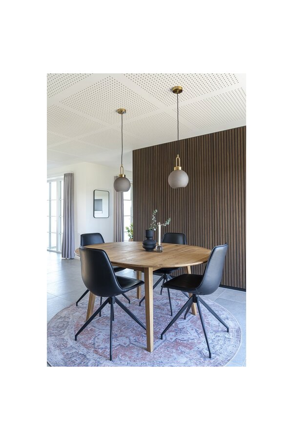 Monaco Esszimmerstuhl – Schwarz, PU/Stahl, 56 x 48 x 86 cm – 2er-Set