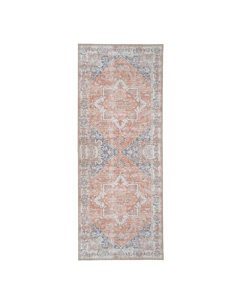 Havana Läufer – Blau/Orange, Chenille-Polyester, 80 x 200 cm