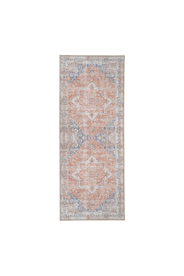 Havana Läufer – Blau/Orange, Chenille-Polyester, 80 x 200 cm
