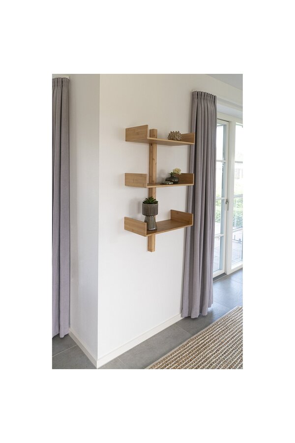 Villa Shelf – Wandregal, Bambus, naturfarben, 50 x 102 cm