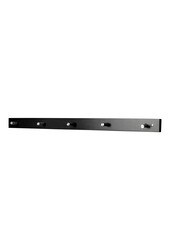 Padova Garderobe – Schwarz, Kiefernholz/Stahl, 70 x 5 x 2 cm