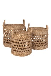 Balok Basket – Korb, Seegras, natur/schwarz, 3er-Set