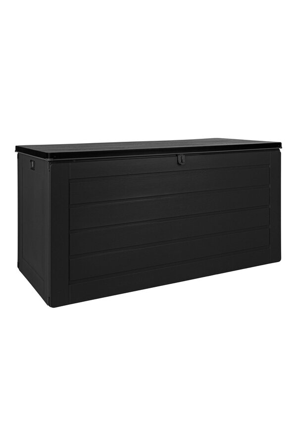 Dubrovnik Kissenbox – Kissenbox, Kunststoff, schwarz, 146,5 x 61 x 64,5 cm, 490 l