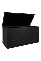 Dubrovnik Kissenbox – Kissenbox, Kunststoff, schwarz, 146,5 x 61 x 64,5 cm, 490 l