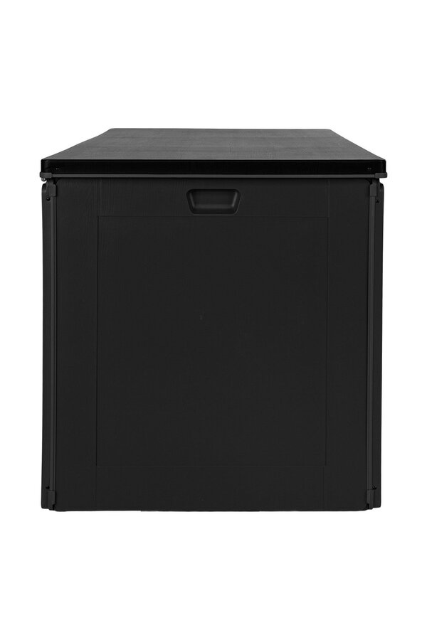 Dubrovnik Kissenbox – Kissenbox, Kunststoff, schwarz, 146,5 x 61 x 64,5 cm, 490 l