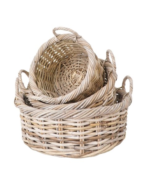 Kuta Körbe – Kubu, Kubu Rattan, 30/40/50 cm – 3er-Set