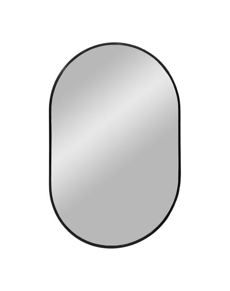 Madrid Spiegel – Schwarz, Aluminium/Glas, 50 x 80 cm