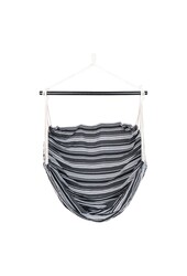 Lamia Hängesessel – grau/schwarz, 85 % Baumwolle, 15 % Polyester, Lärche