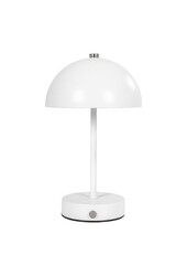 Holt LED-Tischleuchte – Weiß, Metall, wiederaufladbar