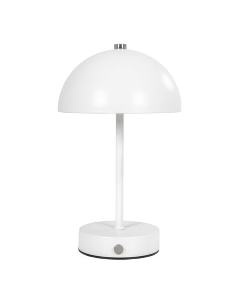 Holt LED-Tischleuchte – Weiß, Metall, wiederaufladbar