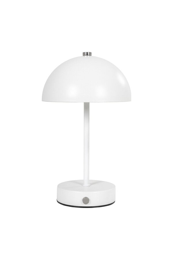 Holt LED-Tischleuchte – Weiß, Metall, wiederaufladbar