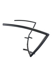 Monaco Armlehne – Armlehne aus Metall für Monaco Esszimmerstuhl, schwarz – 2er-Set