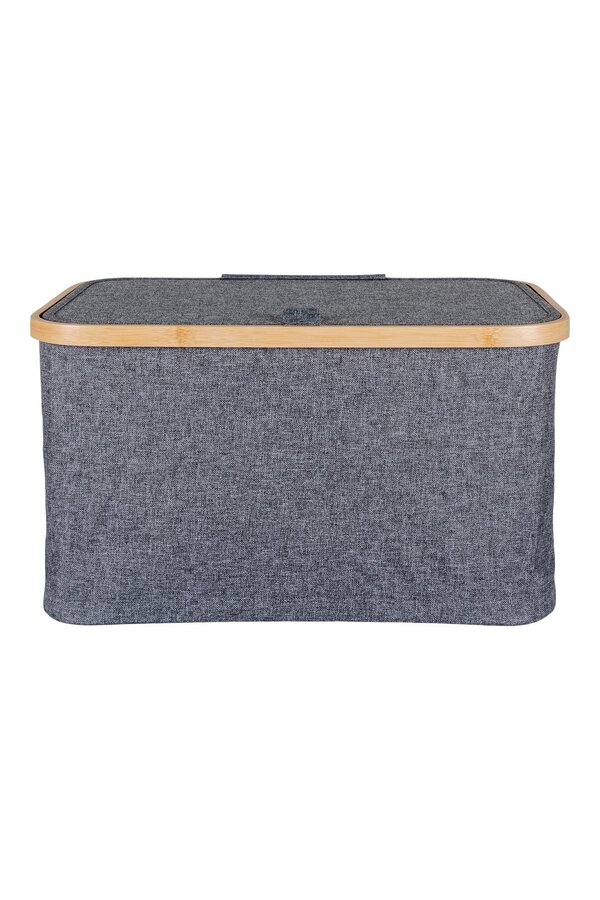 Noto Mand - Dunkelgrau, Bambus/Polyester, 30 x 45 x 25 cm