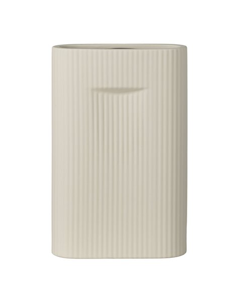 Vase – Keramikvase, grau, 16,5 x 6,5 x 26 cm