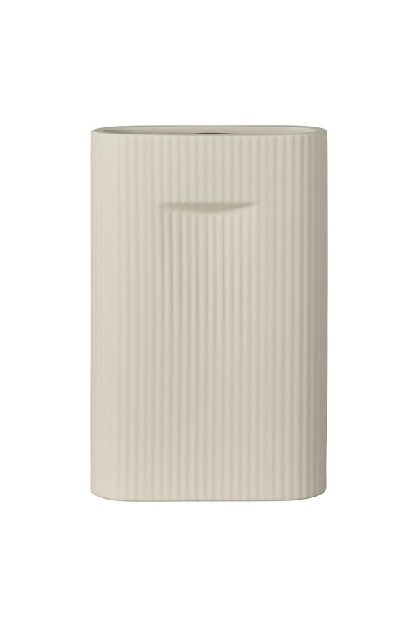 Vase – Keramikvase, grau, 16,5 x 6,5 x 26 cm