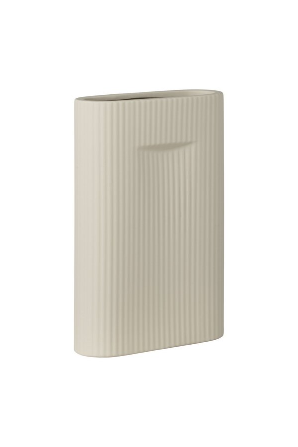Vase – Keramikvase, grau, 16,5 x 6,5 x 26 cm