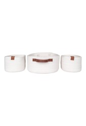Jarana Körbe – Weiß, 3er-Set