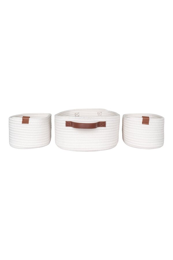 Jarana Körbe – Weiß, 3er-Set