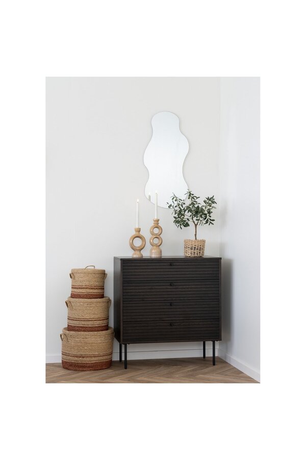 Budoni-Körbe – Natur/Braun, Seegras – 3er-Set