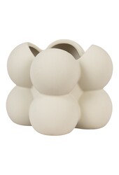 Blumentopf – Grau, Keramik, 9 x 9 x 8 cm