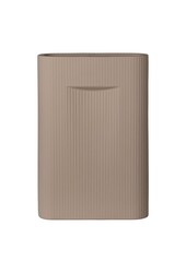 Vase – Keramikvase, braun, 24 x 8,5 x 35,5 cm