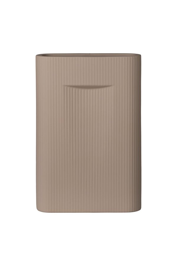 Vase – Keramikvase, braun, 24 x 8,5 x 35,5 cm