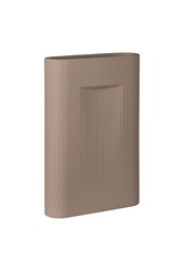 Vase – Keramikvase, braun, 24 x 8,5 x 35,5 cm