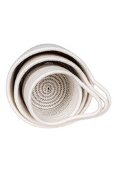 Algar Körbe – Baumwolle, Weiß/Grau – 3er-Set