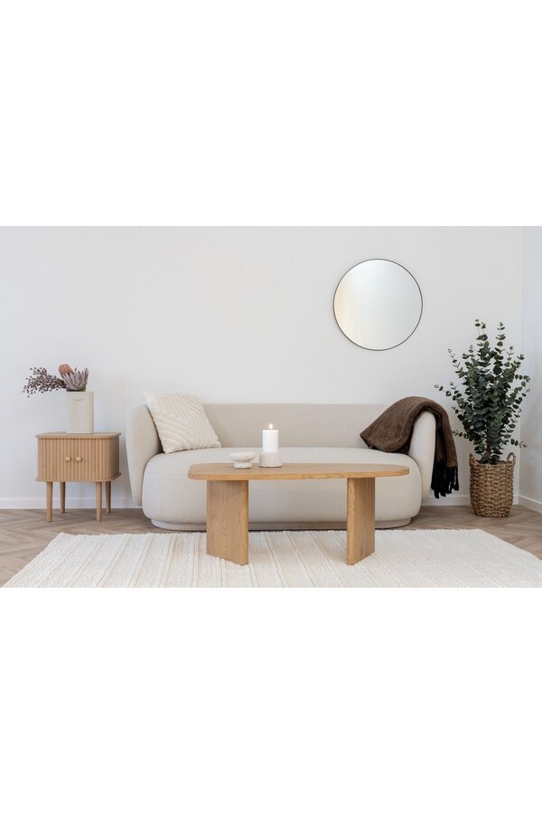 Melo -Couchtisch - Natur, MDF/Dekorpapier, 100x50x41 cm