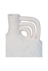 Vase – Vase, Keramik, beige, 18,5 x 8 x 19,5 cm