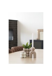 Blumentopf – Keramik-Blumentopf, braun, 13,5 x 13,5 x 13 cm