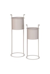 Rabo Blumenständer – Blumenständer, Stahl, Sand, 2er-Set