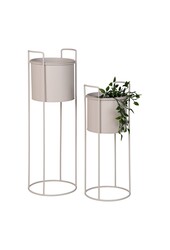 Rabo Blumenständer – Blumenständer, Stahl, Sand, 2er-Set