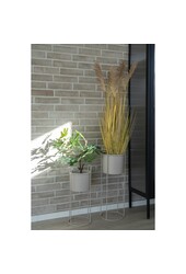 Rabo Blumenständer – Blumenständer, Stahl, Sand, 2er-Set