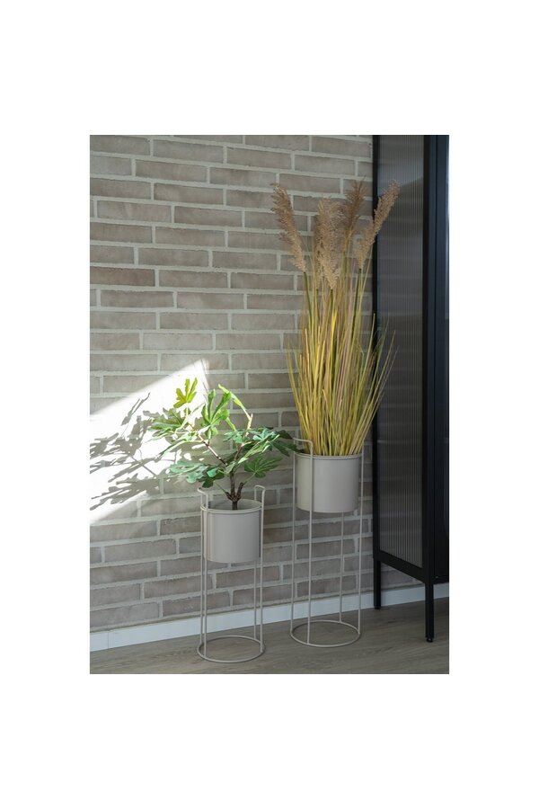 Rabo Blumenständer – Blumenständer, Stahl, Sand, 2er-Set