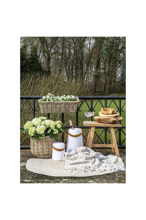 Barcelona Bank – Natur, Teak, 50 x 25 x 45 cm