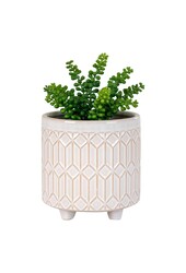Blumentopf – Steingut, Weiß – Ø 20 x 19,5 cm