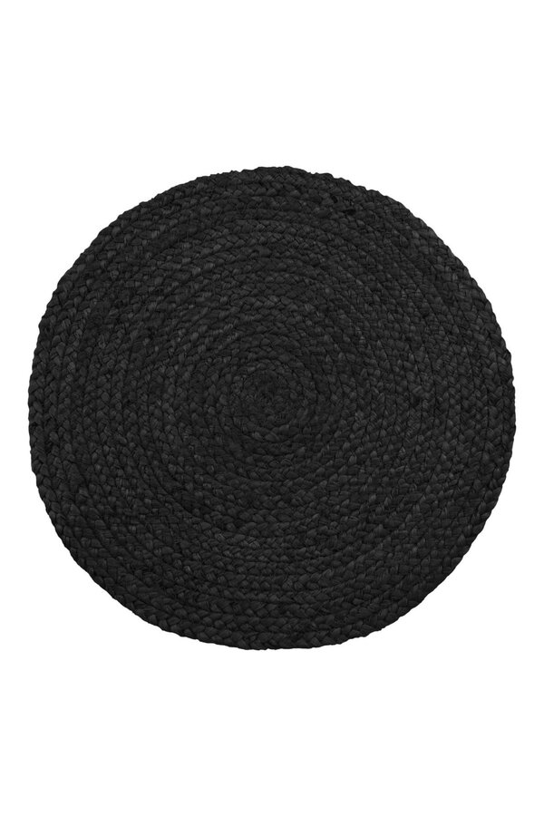 Bombay Tischset – Dunkelgrau, Jute, Ø 38 cm – 4er-Set