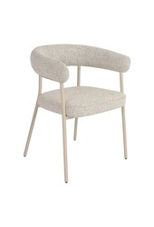 Trivio Esszimmerstuhl – Sand, Stahl/Stoff/Multiplex, 56 x 57,5 x 77 cm – 2er-Set